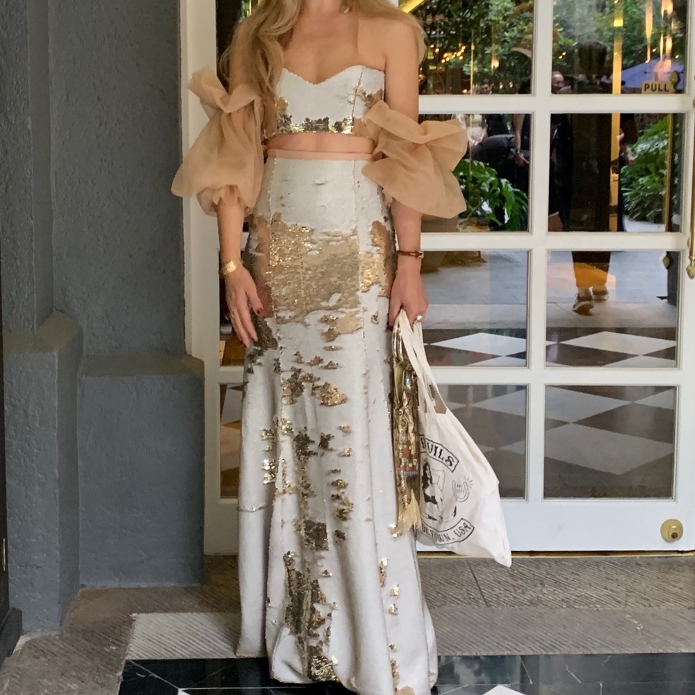 Two Piece Evening (Gold / Eggshell)